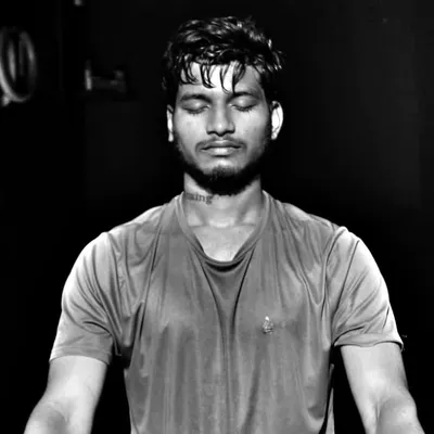 Drenched in sweat after a brutal workout, but finding stillness. This is where you learn to control your breathing and calm your mind.