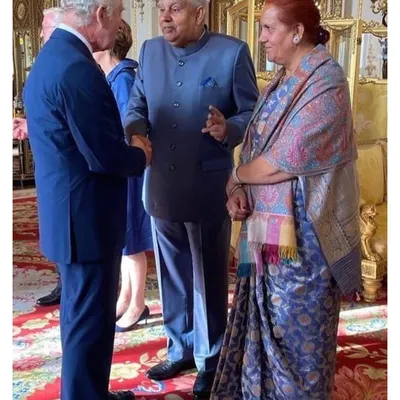 We were honored to dress the Honourable Vice President of India, Shri Jagdeep Dhankar, in our formal Bandhgala suit for the coronation of King Charles III.