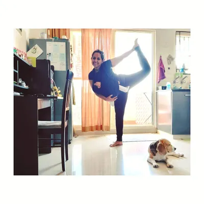 Practicing Natarajasana at home reminds me that all moms are full time moms, whether they work outside the home or not. We are all doing our best. My classes are a judgment free zone where we support each other and find strength in our shared experience.