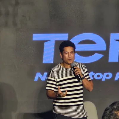 The greatest cricketer of our generation, Mr. Sachin Tendulkar, sharing his thoughts. It was a privilege to listen and learn from him.
