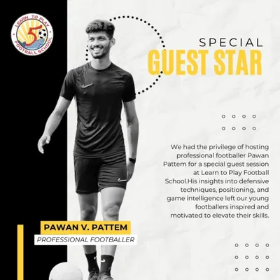 We were privileged to host professional footballer Pawan V. Pattem for a special guest session on defensive techniques and game intelligence.