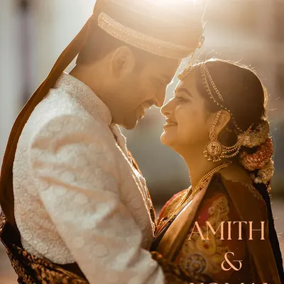 A beautiful, sunlit portrait of the bride and groom, capturing a quiet moment of connection on their wedding day.