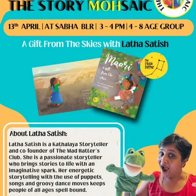 Storyteller Latha Satish uses energetic puppetry and groovy dance moves to keep people of all ages spellbound during our festival sessions.