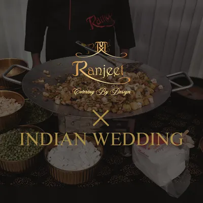 A live tawa station in action at a grand Indian wedding. Our chefs engage with guests as they prepare hot, fresh, and customized street food favorites, adding an interactive element to the dining experience.
