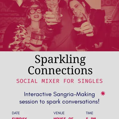 A toast to new connections at our 'Sparkling Connections' mixer. These events are designed to be fun, relaxed, and interactive, making it easy to meet like-minded professionals.