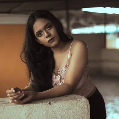An urban portrait where I experimented with a teal and orange color grade. The location was a simple rooftop, but the colors give it a distinct, moody vibe.