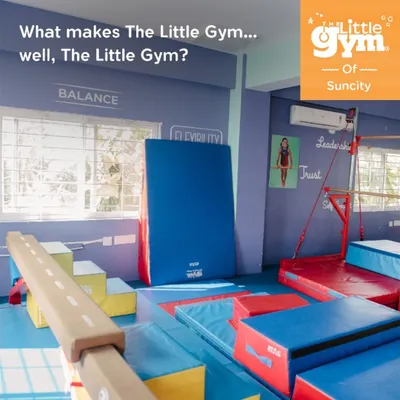 A look inside our clean, colorful, and safe facility. With padded floors, balance beams, and mats, our gym is designed for exploration and imaginative play.