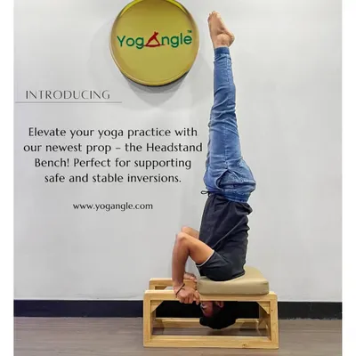 We are excited to introduce the Headstand Bench to our studio. This prop provides exceptional support for the shoulders, allowing you to practice inversions without any strain on your neck. It's a game changer for building the strength and confidence needed for a stable headstand.