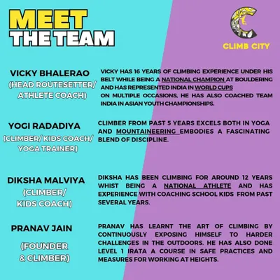 Meet the passionate climbers and certified experts who will guide you on your Himalayan adventure. Our team, including founder Pranav Jain, brings years of experience in climbing, coaching, and safety to ensure your trip is both thrilling and secure. We are not just guides; we are your partners in climbing, dedicated to helping you push your limits and create unforgettable memories on the rock.
