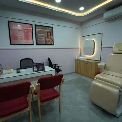 A glimpse into our clean, modern, and professional consultation and treatment room. We've designed every space to ensure you feel comfortable and confident in the care you receive.