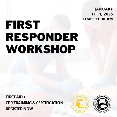 In a combat sport, safety is paramount. We host First Responder workshops that cover the basics of First Aid and CPR, giving our members life-saving skills that are useful both in the gym and in everyday life.