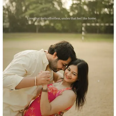 "Love that feels effortless, smiles that feel like home." A beautiful, candid dancing moment in a park in Agra.