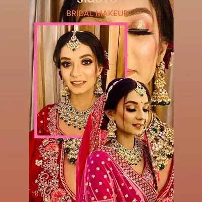 A promotional graphic for my bridal makeup services. Book your appointment to get your dream wedding look.