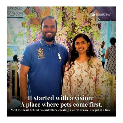 It all started with a vision: a place where pets come first. Meet the heart behind Paws & Collars, our founders, who are creating a world of care, one pet at a time.
