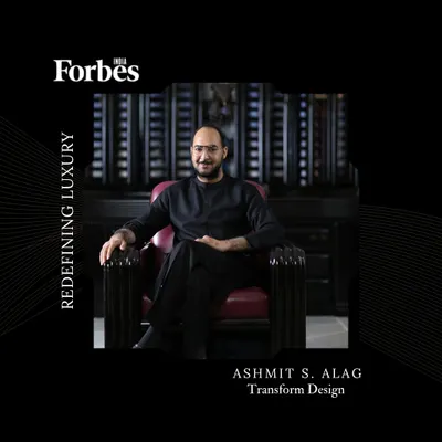 I am proud to be featured by Forbes India as one of the Top 30 architects in India. This recognizes my dedication to creating timeless, luxurious spaces that blend beauty, functionality, and nature.