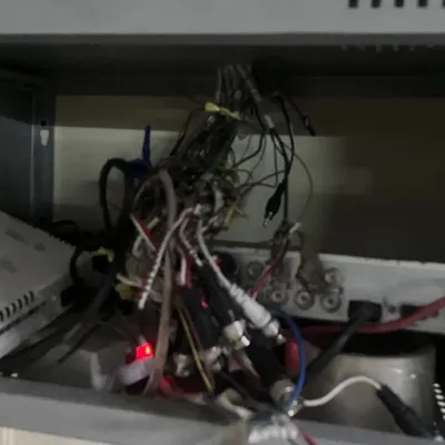 A prime example of poor wiring that leads to frequent breakdowns. We specialize in diagnosing and fixing these kinds of hazardous and inefficient CCTV repair jobs.