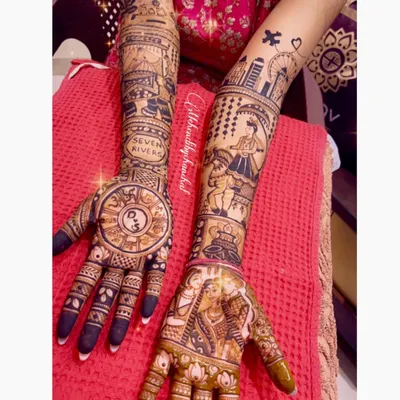 This design was so much fun to create. We included the London skyline and a Ferris wheel to represent where they met, along with their family portraits and other personal symbols.