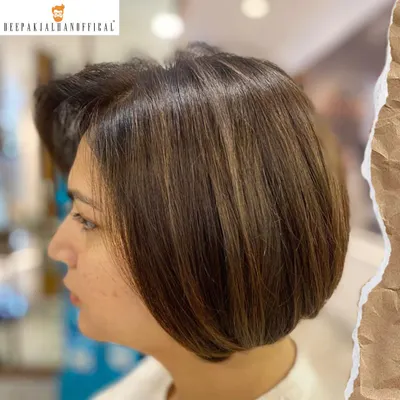 This bob cut is the perfect breeze for the autumn season. The subtle highlights transition the hair from a summer look to a chic, stylish autumn hue.