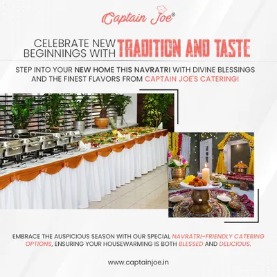 Celebrate new beginnings with tradition and taste. For Navratri and housewarming pujas, I offer special sattvic and vegetarian catering options that are both delicious and respectful of religious customs, ensuring your event is truly blessed.