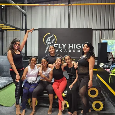 Our amazing group of strong women at Fly High Academy. We support each other to get stronger and more confident every day.