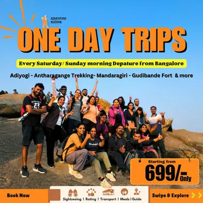 Our one-day trips from Bangalore start from just 699. We cover everything from sightseeing and transport to meals and a guide.