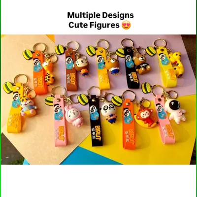 This image shows just a small part of my keychain collection. With multiple designs from astronauts to animals, there is a cute figure for every style and personality.
