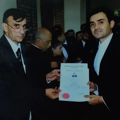 A proud moment from five years ago on my enrollment day. This marked the official beginning of my journey as an advocate, ready to represent clients and fight for their rights.
