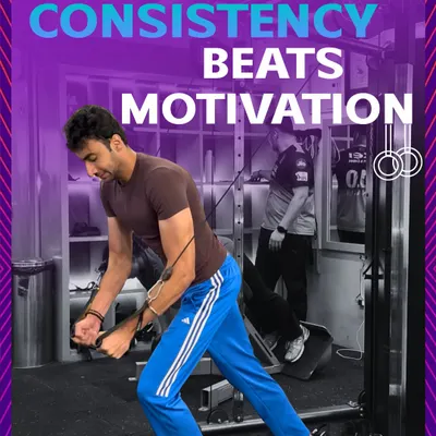 Consistency always beats motivation. It's about showing up, putting in the work one rep at a time, and making fitness a lifestyle, not a task.