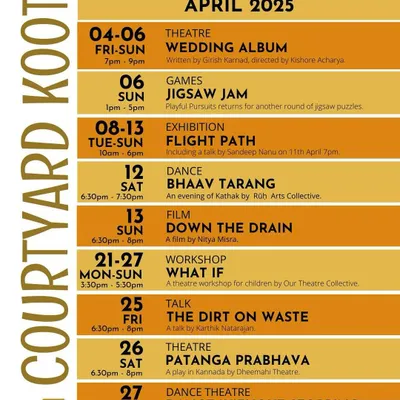 April is here! A look at our packed schedule, featuring theatre, games, dance, film, workshops, and talks. There's always something happening at Koota.