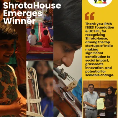 We are so proud to be recognized as a Social Trailblazer by the ISEED Foundation and LIC HFL. This award is a testament to our commitment to creating grassroots impact through music education.