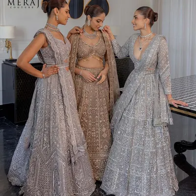 Elegance that speaks volumes. This intricately crafted silver lehenga from my 'Ruvaah' collection is a beautiful symphony of hand-embellished sequins and fine embroidery.