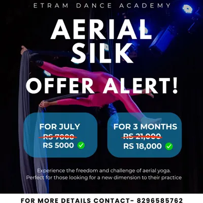 We often have special offers for our Aerial Silk batches. This is a great opportunity to start your aerial journey with us, whether you're looking for a monthly plan or a longer three-month commitment.