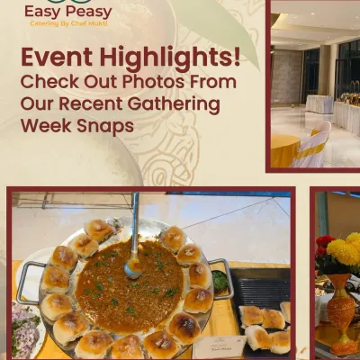 A highlight from a recent event featuring our popular live Pav Bhaji station. Guests love watching our chefs prepare this classic dish fresh on a large tawa.