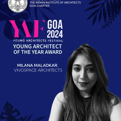 We are proud to announce that our Principal Architect, Milana Maladkar, was named the Young Architect of the Year at the Young Architects Festival 2024, hosted by the Indian Institute of Architects.