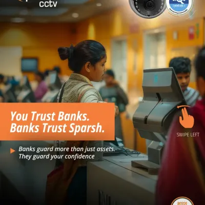 You trust banks, and banks trust Sparsh. We provide comprehensive surveillance solutions for financial institutions, guarding not just assets, but the confidence of millions.