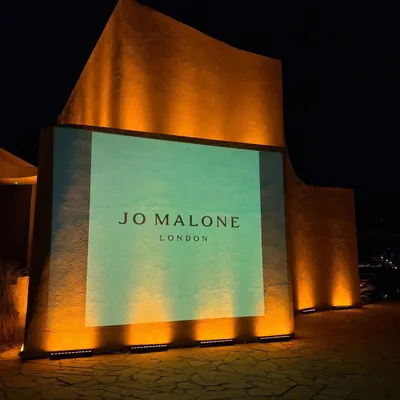 Our iconic building was transformed for the Jo Malone London Diwali Gala, with their logo projected onto the facade. This shows how our space can be customized for high-end corporate events.