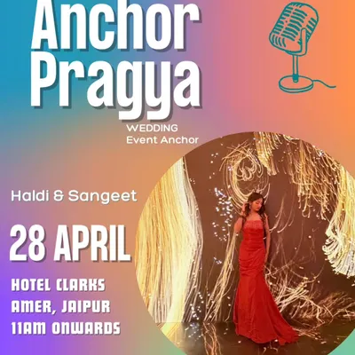 An announcement poster for a Haldi and Sangeet I hosted at the Hotel Clarks Amer in Jaipur. I am always excited to travel to beautiful destinations to make weddings memorable.