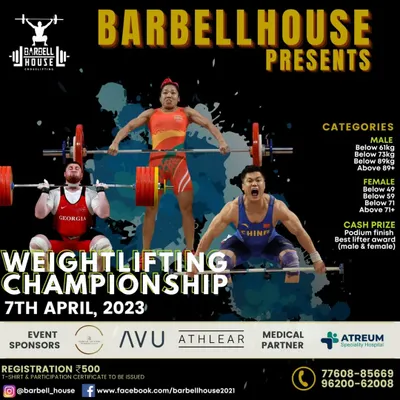 The official announcement for our 2023 Barbellhouse Weightlifting Championship. We created this event to give our community a platform to showcase their hard work.