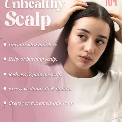 An unhealthy scalp is the root of many hair problems. This guide shows common signs like uncontrolled hair loss, an itchy or oily scalp, and excessive dandruff. If these are familiar, our experts can provide a solution.