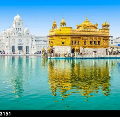 Bring serenity and beauty into your home with this stunning 3D UV Marble sheet featuring the Golden Temple. These large format sheets create a seamless and divine look.