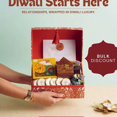 Diwali starts here! We are officially open for Diwali orders. This beautiful hamper, filled with traditional items, is just a preview of the luxurious festive collection I have curated for this year.