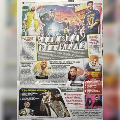 I was happy to be featured in this Bangalore Times article about the global rise of Punjabi pop music. It's a movement I'm proud to be a part of.