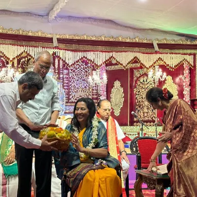 Receiving the S.V. Narayanaswamy Rao birth centenary award from the Sree Ramaseva Mandali was a beautiful and memorable evening. It is an honor to be recognized alongside my esteemed musician colleagues.