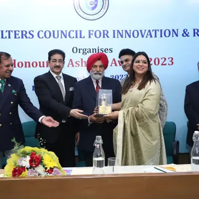 Receiving the Honour of Ashoka Award 2023. This award, presented by the Charles Walters Council for Innovation & Research, recognizes the work of bureaucrats, lawyers, and public figures.