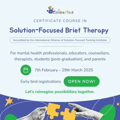 Registrations are open for the 10th edition of our Certificate Course in Solution-Focused Brief Therapy. This internationally accredited online course is perfect for anyone looking to empower growth through a strength-based approach.