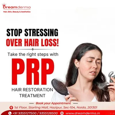 Stressing over hair loss is common, but you don't have to. This image shows a familiar sight: hair left on the brush. My PRP hair restoration treatment is the right step towards actively managing hair fall and promoting new growth.