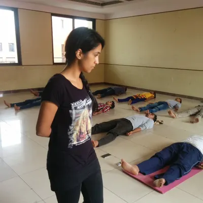This picture is from the very first yoga class I ever taught, with students from PES University. It was the start of a 10-year journey that shaped my life.