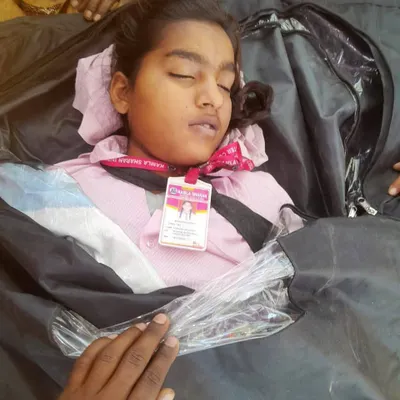 The lifeless body of Ria Prajapati, a student who was driven to suicide over school fees. This is the tragic outcome when education becomes a business. I am fighting to hold such institutions accountable and to ensure no other child's future is destroyed by greed.