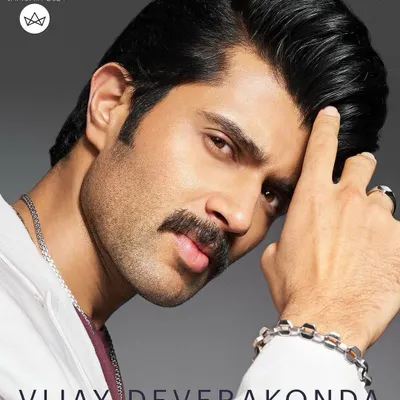 The cover shot for Vijay Deverakonda's Lifestyle Asia feature. We went for a direct, confident look, highlighting his personality with a simple white hoodie and a statement platinum bracelet.