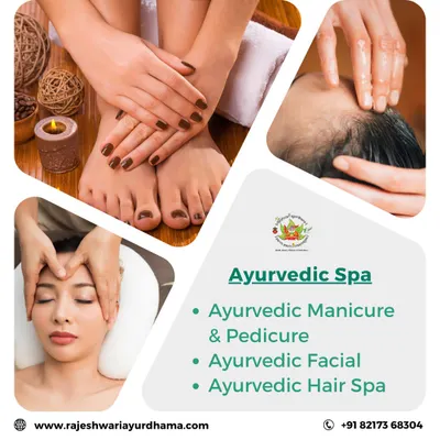 My Ayurvedic spa offers a holistic approach to beauty and wellness. I provide services like natural manicures and pedicures, rejuvenating facials, and nourishing hair spas, all using Ayurvedic principles.